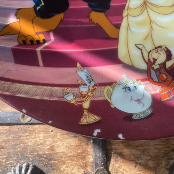 Vintage Disney Beauty And The Beast Collectible Plate By Bradford Exchange - Picture 3 of 5